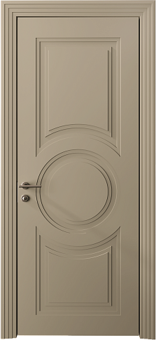 Дверь Ravenna Neo Classic Scalino Серое Льняное волокно эмаль (RAL 075-70-10) без стекла