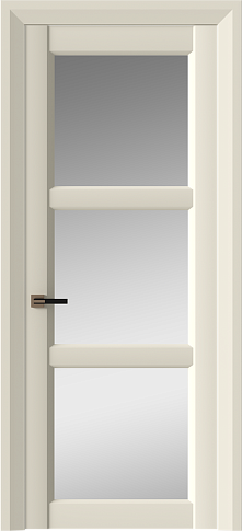 Дверь Milano Neo Classic Decoro Бежевая эмаль (RAL 9010) со стеклом