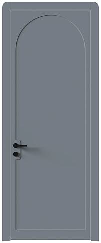 Дверь Luna Moderno Серебристо-серая эмаль (RAL 7045) без стекла