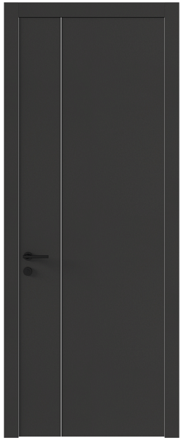 Межкомнатная дверь Tivoli В-1, Без стекла (ДГ), цвет - Диамант серый