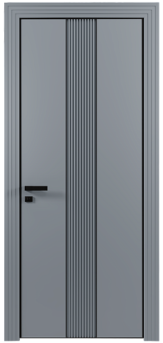 Дверь Pilastro Moderno Серебристо-серая эмаль (RAL 7045) без стекла