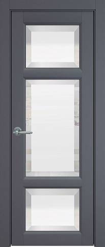 Дверь Siena Porta Classic Графитово-серая эмаль (RAL 7024) со стеклом