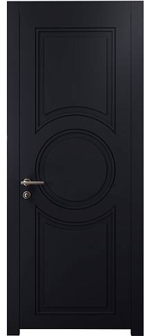 Дверь Ravenna Neo Classic Черная эмаль (RAL 9004) без стекла