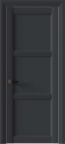 Дверь Milano Neo Classic Decoro Графитово-серая эмаль (RAL 7024) без стекла
