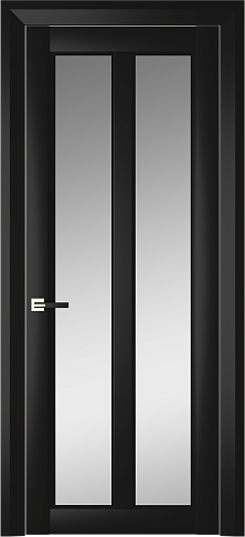 Дверь Prato Neo Classic Decoro Черная эмаль (RAL 9004) со стеклом