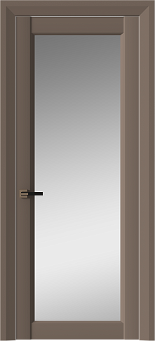 Дверь Domenica Neo Classic Decoro Коричневый Тик эмаль (RAL 050-50-10) со стеклом