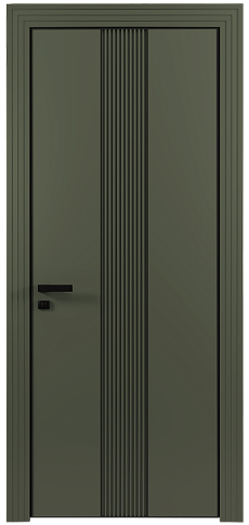 Дверь Pilastro Moderno Серый Мох эмаль (RAL 7003) без стекла