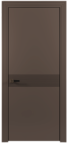 Дверь Tramonto Moderno Коричневый Тик эмаль (RAL 050-50-10) без стекла