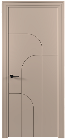 Дверь Arco Moderno Бежевое Ядро Миндаля эмаль (RAL 070-85-05) без стекла
