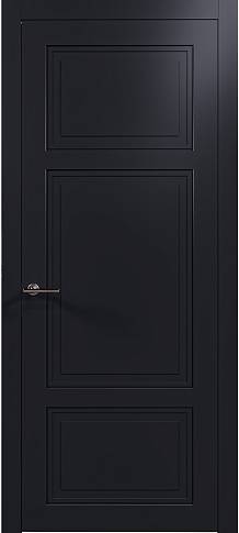 Дверь Siena Neo Classic Черная эмаль (RAL 9004) без стекла