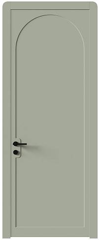 Дверь Luna Moderno Серо-оливковая эмаль (RAL 7032) без стекла