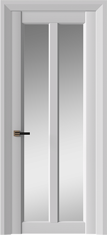 Дверь Prato Neo Classic Decoro Серая эмаль (RAL 7047) со стеклом