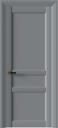 Дверь Imperia-R Neo Classic Decoro Серебристо-серая эмаль (RAL 7045) без стекла