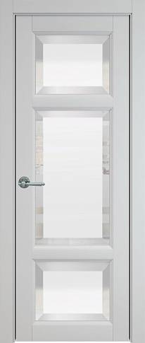 Дверь Siena Porta Classic Серая эмаль (RAL 7047) со стеклом