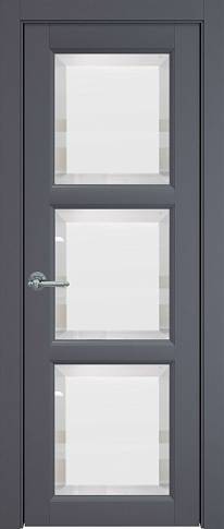 Дверь Milano Porta Classic Графитово-серая эмаль (RAL 7024) со стеклом