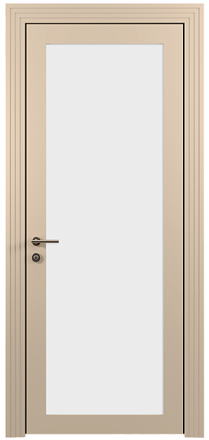 Межкомнатная дверь Tivoli З-1, цвет - Бежевый Мел эмаль (RAL 075-80-10), Со стеклом (ДО)