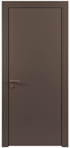 Дверь Tivoli А-4 Коричневый Тик эмаль (RAL 050-50-10) без стекла