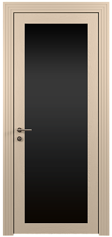 Дверь Tivoli З-1 Бежевый Мел эмаль по шпону (RAL 075-80-10) со стеклом