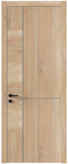 Межкомнатная дверь Tivoli Г-1, Без стекла (ДГ), цвет - Дуб сонома светлый