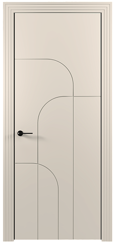 Дверь Arco Moderno Бежевая эмаль (RAL 9010) без стекла