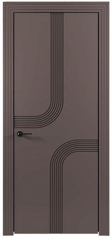 Дверь Armonia Moderno Серо-Розовый мордовник эмаль (RAL 020-60-05) без стекла