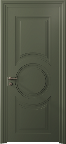 Дверь Ravenna Neo Classic Scalino Серый Мох эмаль (RAL 7003) без стекла
