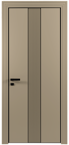 Дверь Pilastro Moderno Серое Льняное волокно эмаль (RAL 075-70-10) без стекла