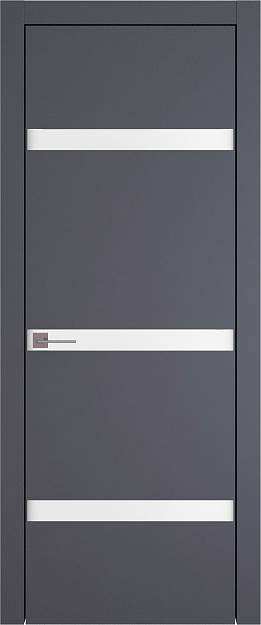 Межкомнатная дверь Tivoli Г-4, цвет - Графитово-серая эмаль (RAL 7024), Без стекла (ДГ)