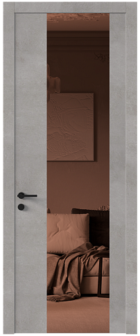 Дверь Tivoli Е-1 Белый камень со стеклом