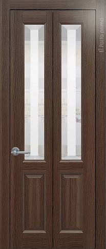 Дверь Dinastia Книжка Porta Classic Дуб торонто со стеклом