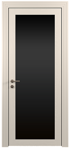 Дверь Tivoli З-1 Бежевая эмаль по шпону (RAL 9010) со стеклом