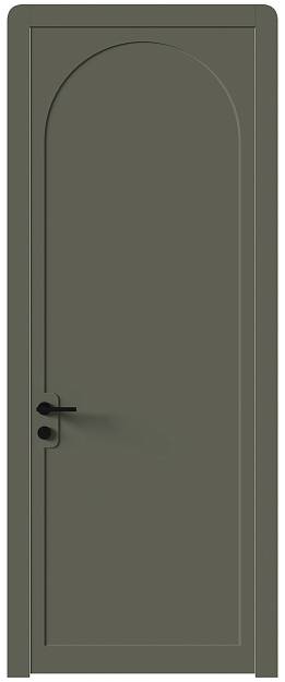 Межкомнатная дверь Luna, Без стекла (ДГ), цвет - Серый Мох эмаль (RAL 7003)